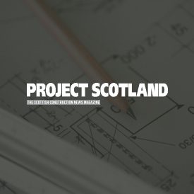 Project Scotland Logo Image Overlay project scotland logo over an image on construction drawings